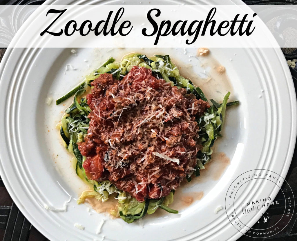 Recipe for zoodle sphaghetti, zoodle spaghetti, how to make zoodle spaghetti, whole30 spaghetti, whole30 spaghetti recipe, gluten free spaghetti recipe, homemade spaghetti sauce recipe, whole30 spaghetti sauce recipe