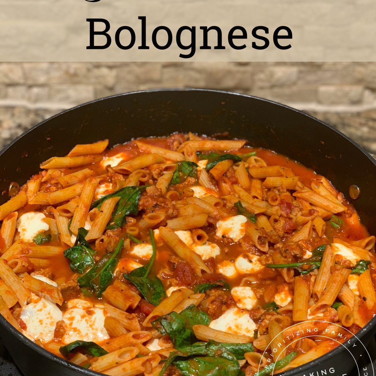 Baked Pork Bolognese